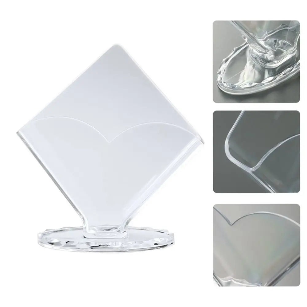boîte serviettes transparente moderne plastique base plate amovible restaurant