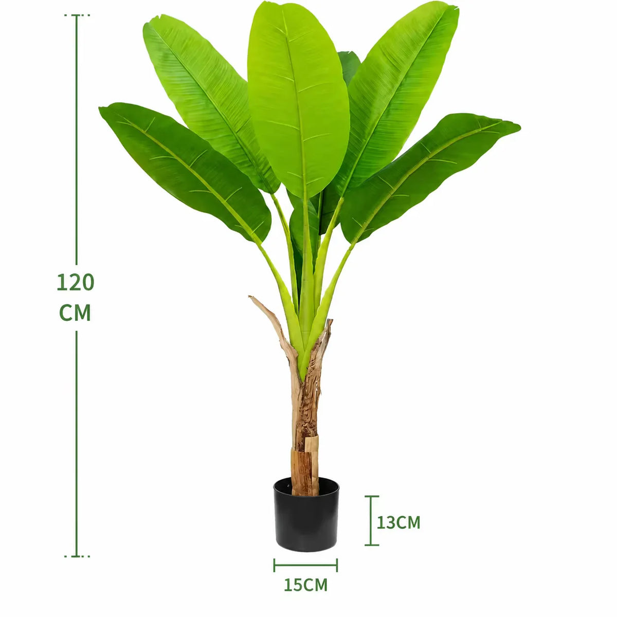 plante artificielle arbre bananier vert feuilles grandes moderne intérieur décoration maison shopping malls