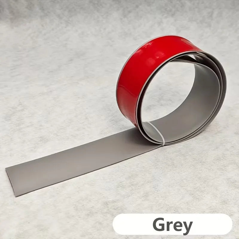 ruban bordure pvc aspect bois gris clair moderne adhésif 4cm large 1m longueur