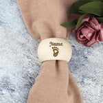 anneau serviette bois personnalisable arc ciel couronne cœur donut naturel minimaliste respectueux environnement decoration
