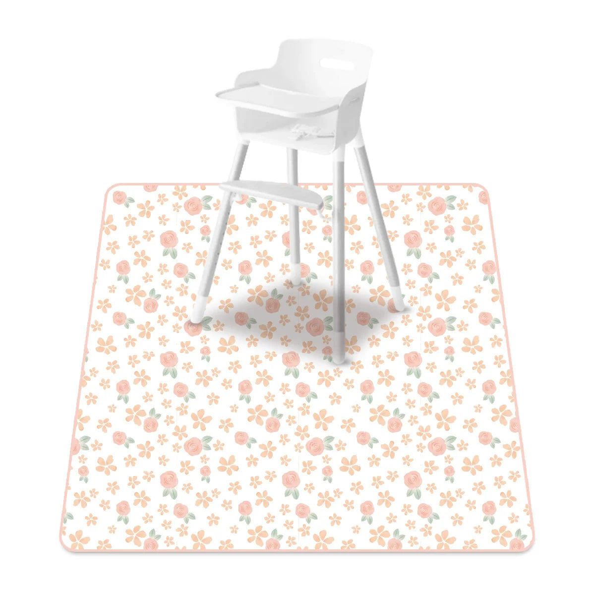 tapis imperméable anti dérapant voitures rayures dinosaures fleurs moderne enfantin blanc orange bleu vert