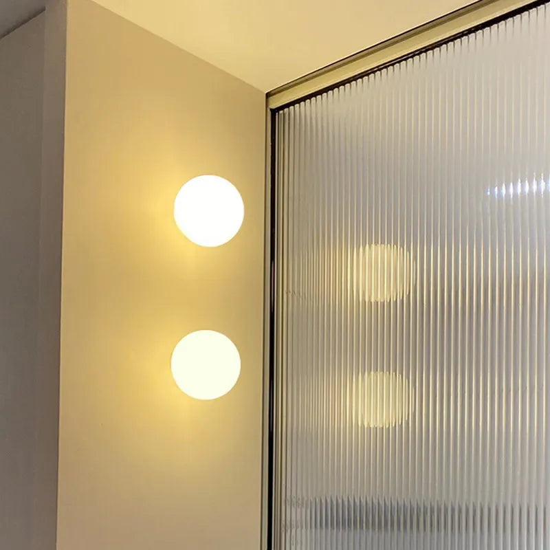 lampe murale moderne blanc adhésive éclairage quotidien cuisine chambre salon verre led