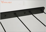 suspension lumineuse moderne plaque plafonnier noir mat fixe câble poignée