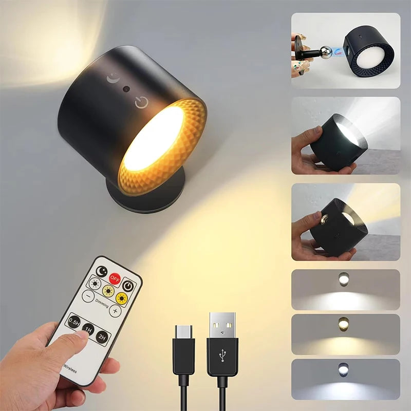 lampe table veilleuse rechargeable batterie tactile télécommande moderne noir texturé sans fil portable chambre