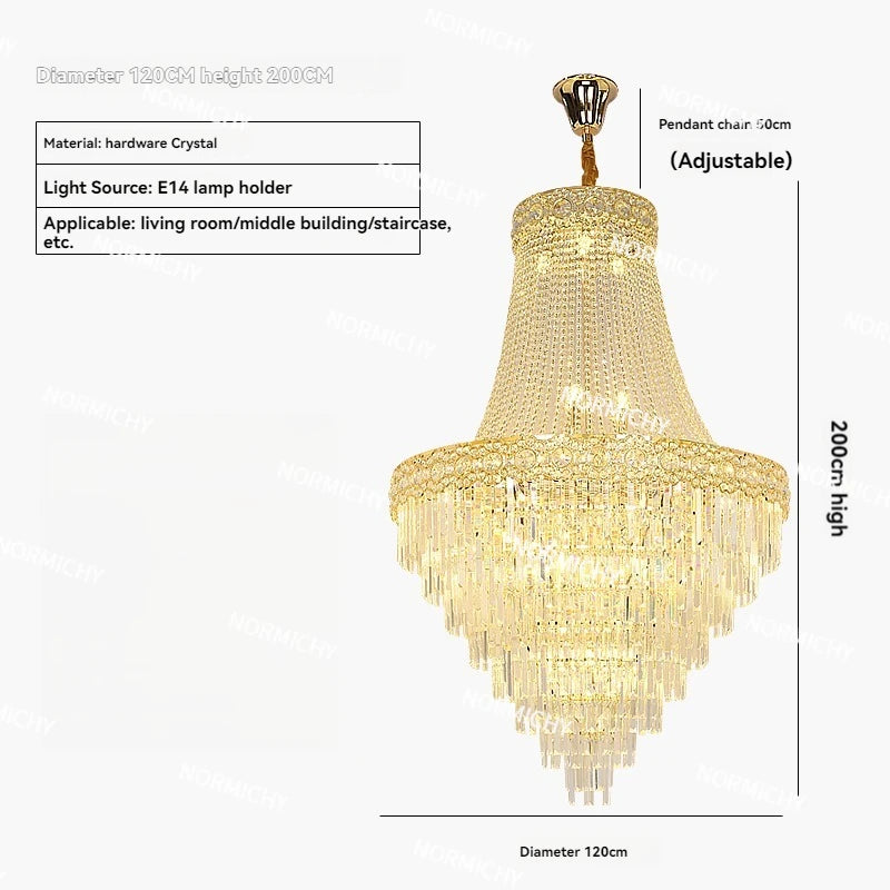 lustre cristal doré classique encastrée ampoules E14 led moderne salon hall
