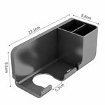 porte sèche cheveux mural rangement étagère moderne adhésif sèche cheveux lisseur brosse crème rasoir