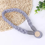 corde rideau tressée moderne bois vert gris blanc jaune beige 50cm