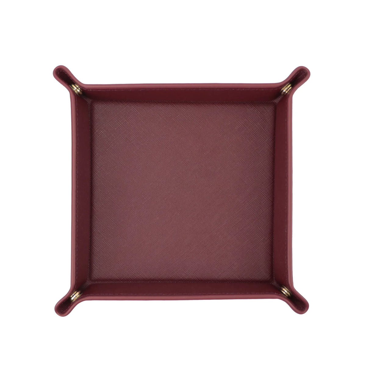 plateau rangement cuir noir rouge moderne porte clés montre carte boucles d'oreilles stylos figurine
