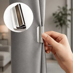 pinces rideau occultant clips argenté fixations réglables accessoires maison modernes durable qualité