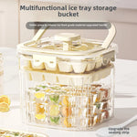 bac glaçons silicone transparent moderne multifonctionnel plaque glaçons compartiments poignée amovible été maison cuisine
