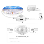 ruban led blanc blanc chaud moderne interrupteur adaptateur électrique 12v 3000k 6000k 3m 5m