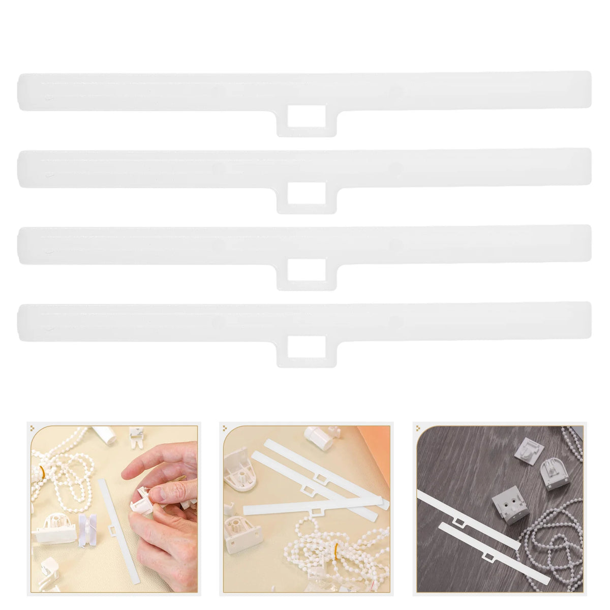 clips rideau blancs modernes réparation stores verticaux accessoires fenêtre fixations lisses sans transparence pack