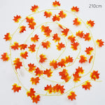 guirlande artificielle feuilles vertes naturelle extérieur accrochée 210cm 240cm décoration mariage fêtes anniversaire événements