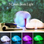 lampe led livre lumineux bois rechargeable enfants pliable anniversaire vacances nocturne atmosphère