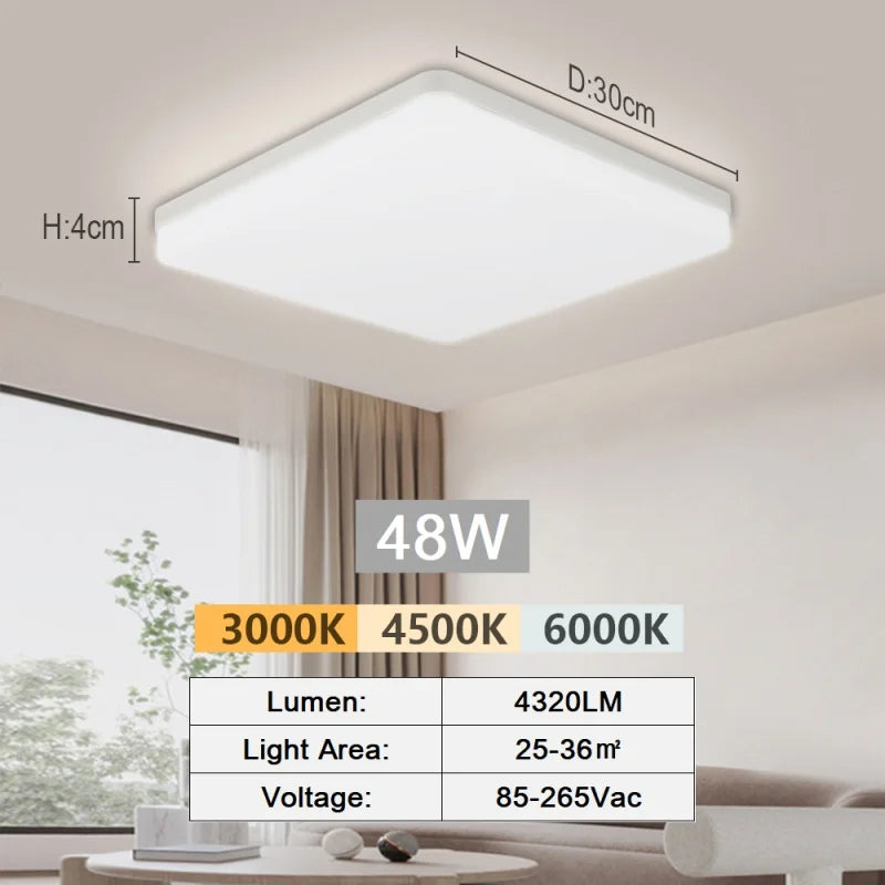 lampe led moderne blanche vis 18w 24w 36w 48w chambre salon cuisine