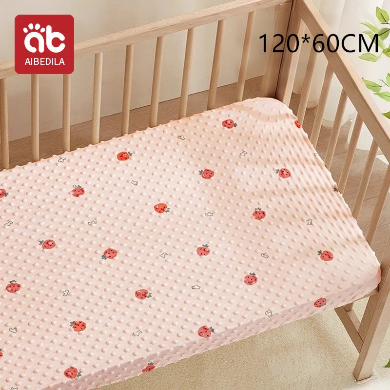 drap housse bébé léopard tigre motif animalier coton polyester doux blanc orange bleu clair