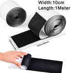 ruban adhésif velcro noir pratique texture velcro 10cm large 1m longueur utilitaire adhésif
