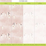 papier peint moderne rose clair figures humaines abstrait adhésif résistant humidité 50x300cm salon chambreétude