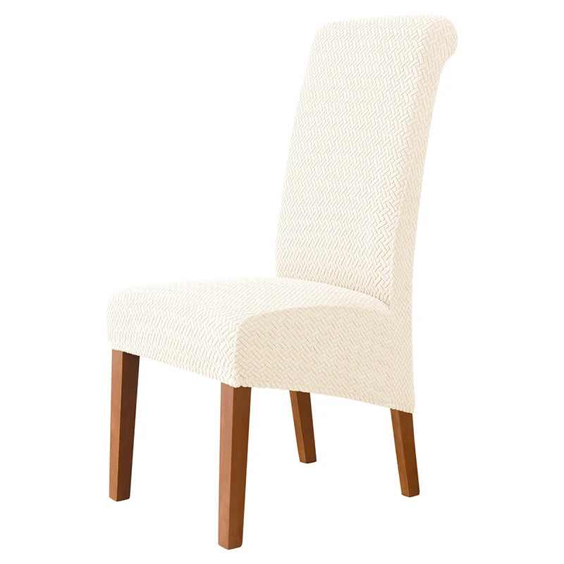 housse chaise moderne tissu géométrique vert clair protection salissures 35 43cm haute qualité