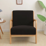 housse fauteuil moderne tissu carreaux beige rouge gris extensible polyester lavable echangetable