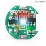 éclairage led circulaire imprimé vert opac abs connecteurs électriques sans fil animation main contrôle