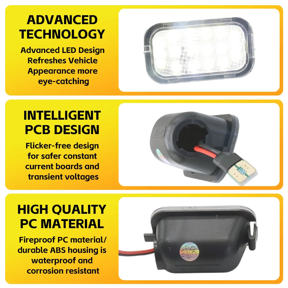 lampe led noir blanche adhésive câble connecteur moderne compact voiture remplissage 12v diodes abSIDE