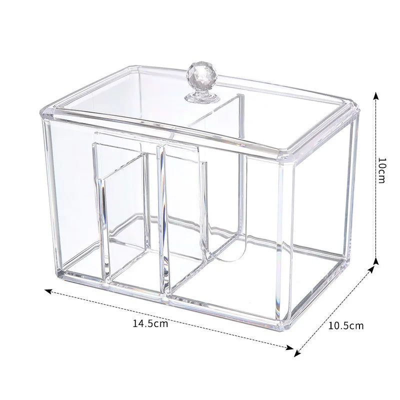 boîte pinceaux transparente diamant moderne réutilisable acrylique maquillage Brosse organisation cosmétique table