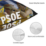 taies d'oreiller motif basket noir zip invisible moderne lit polyester coton pedro sanchez psoe
