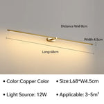 lampe miroir murale led moderne salle bain chambre noir or brillant