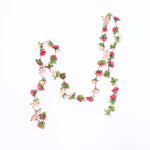 guirlande artificielle fleurs roses décoration mariage anniversaire intérieur romantique