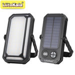 lampe camping solaire rechargeable 1200lm led 12h autonomie ipx4 étanche moderne noire abs matériaux