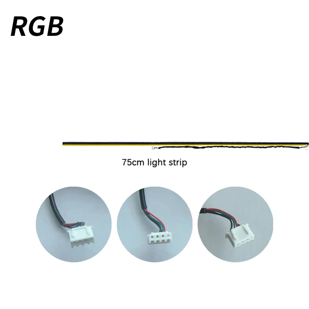 éclairage led ruban rgb 75cm 110cm contrôleur principal secondaire lumières.storage porte