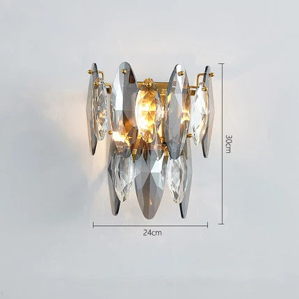 lustre cristal k9 moderne transparent argenté élégant salon cuisine chambre luxe grand