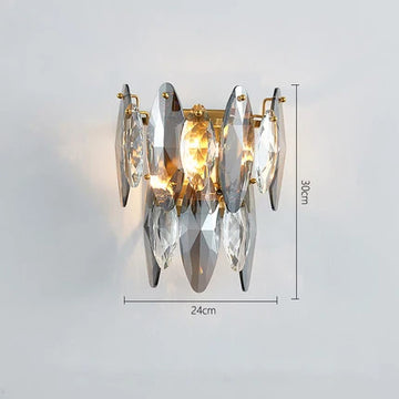 lustre cristal k9 moderne transparent argenté élégant salon cuisine chambre luxe grand