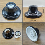 supports lampe céramique moderne blanc noir crème eyelets fixes haute temperature