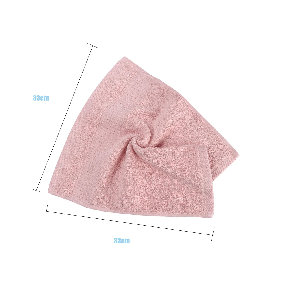 serviettes faciales coton carrées modernes rose gris bleu vert marron texture tissée absorption extreme