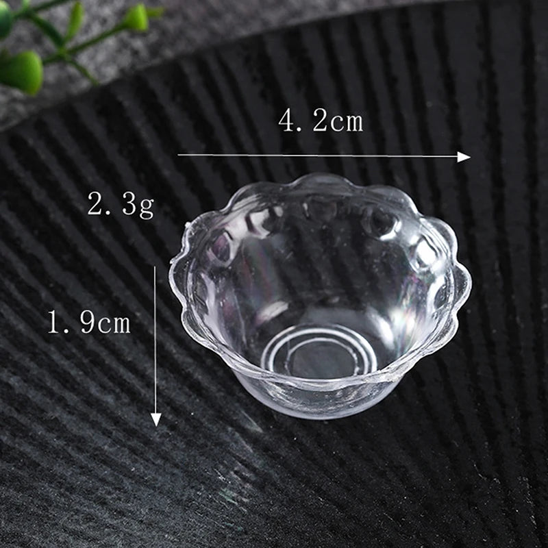 accessoires cuisine miniature transparentes coupes verre ondulées deco jouet moderne 14ans+