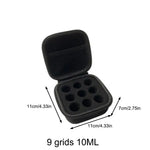 boîte rangement flacons insuline noir texture maille moderne fermeture glissière 30 emplacements