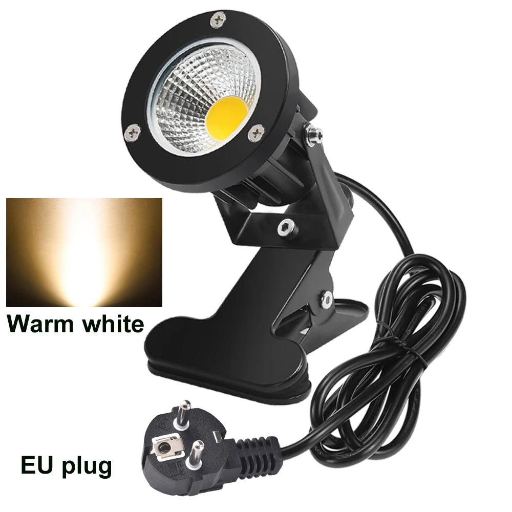 projecteur led noir moderne pinces 3000k us plug 6.6ft cable