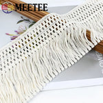 dentelle coton franges écharpe ethnique boho chic 12cm blanc cassé tissu artisanal transparent mariage