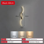 lampes murales modernes or noir led 220v 90 260v sources lumineuses 10 15m² minimaliste