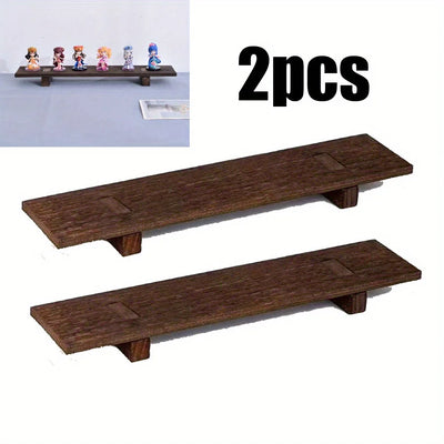 Petit plateau en bois sur pied noir dans une salle de bain de style ferme