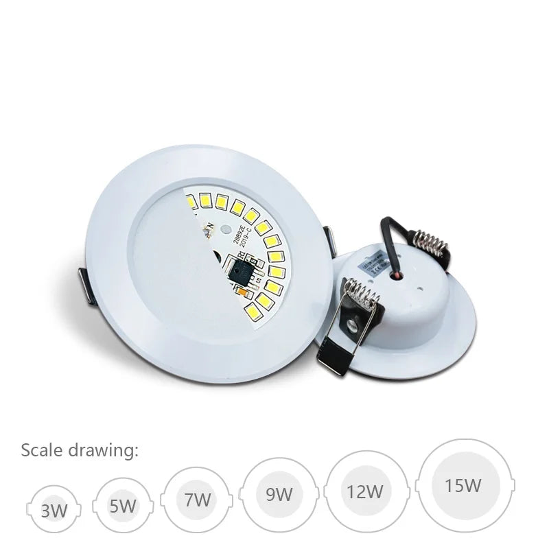 lampe led encastrable blanc moderne clips chambre salon cuisine