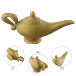 lampe aladdin décorative orientaliste effet texturé doré bronze contes anciens retroussis nostalgie