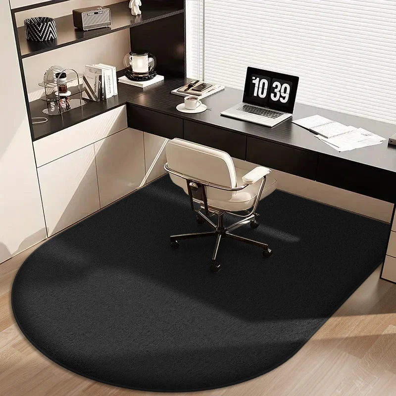 tapis sol noir points blancs moderne adhésif intérieur salon chambre cuisine salle bain polyester