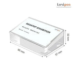 support présentation transparent moderne 90mm 57mm acrylique sans fixation card holder note holder