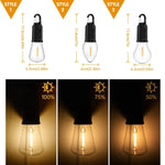 lampe camping led rechargeable usb transparente crochets modes luminość adjustable