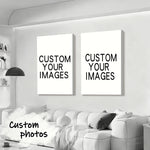 affiches personnalisables blanc texte moderne cadre photo famille animaux anniversaires mariage paysagesDecorationintérieur