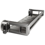 étagère salle bain ventouse aluminium moderne gris minimaliste porte serviette suction cachée