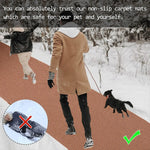 tapis antidérapant sol extérieur hiver neige brun texturé alvéoles enneigement sécurité chemin